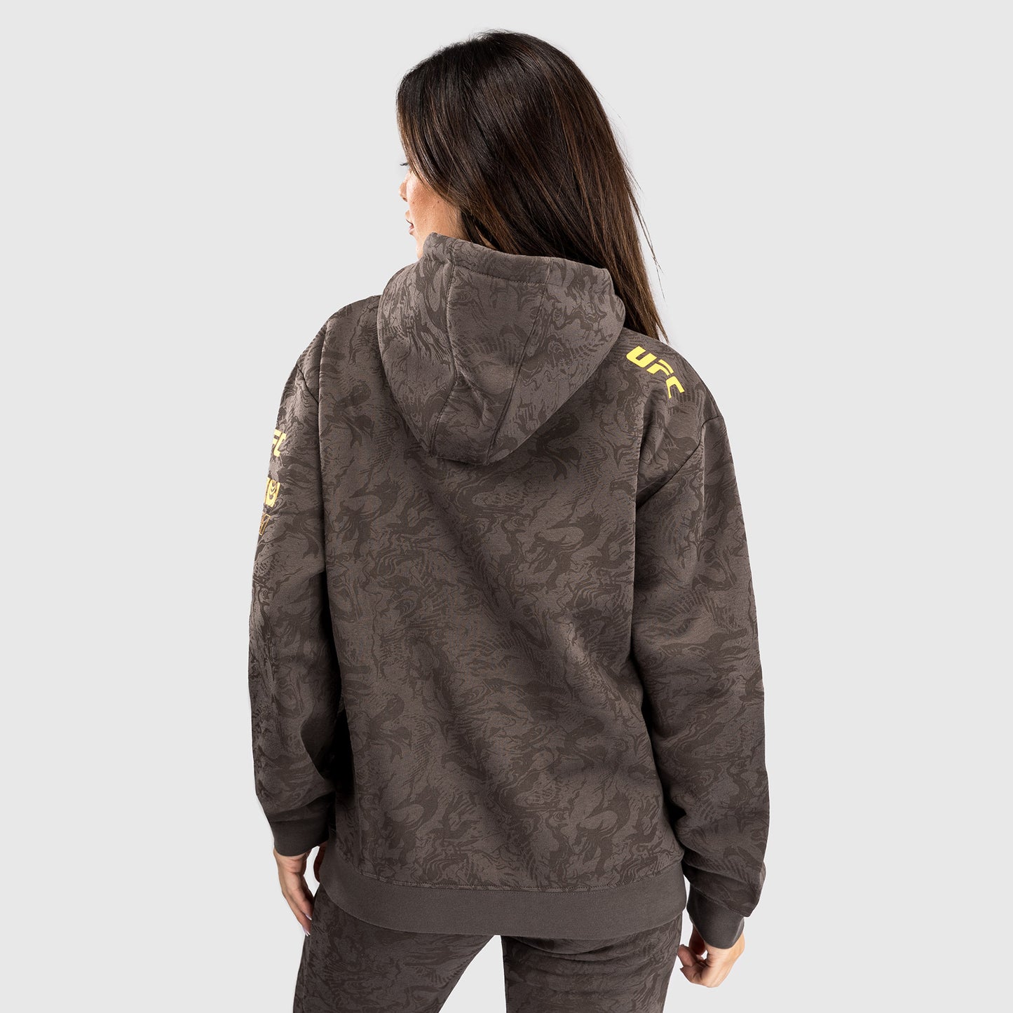 UFC Fusion by Venum Fight Week Felpa con Cappuccio per Donna - Marrone terra