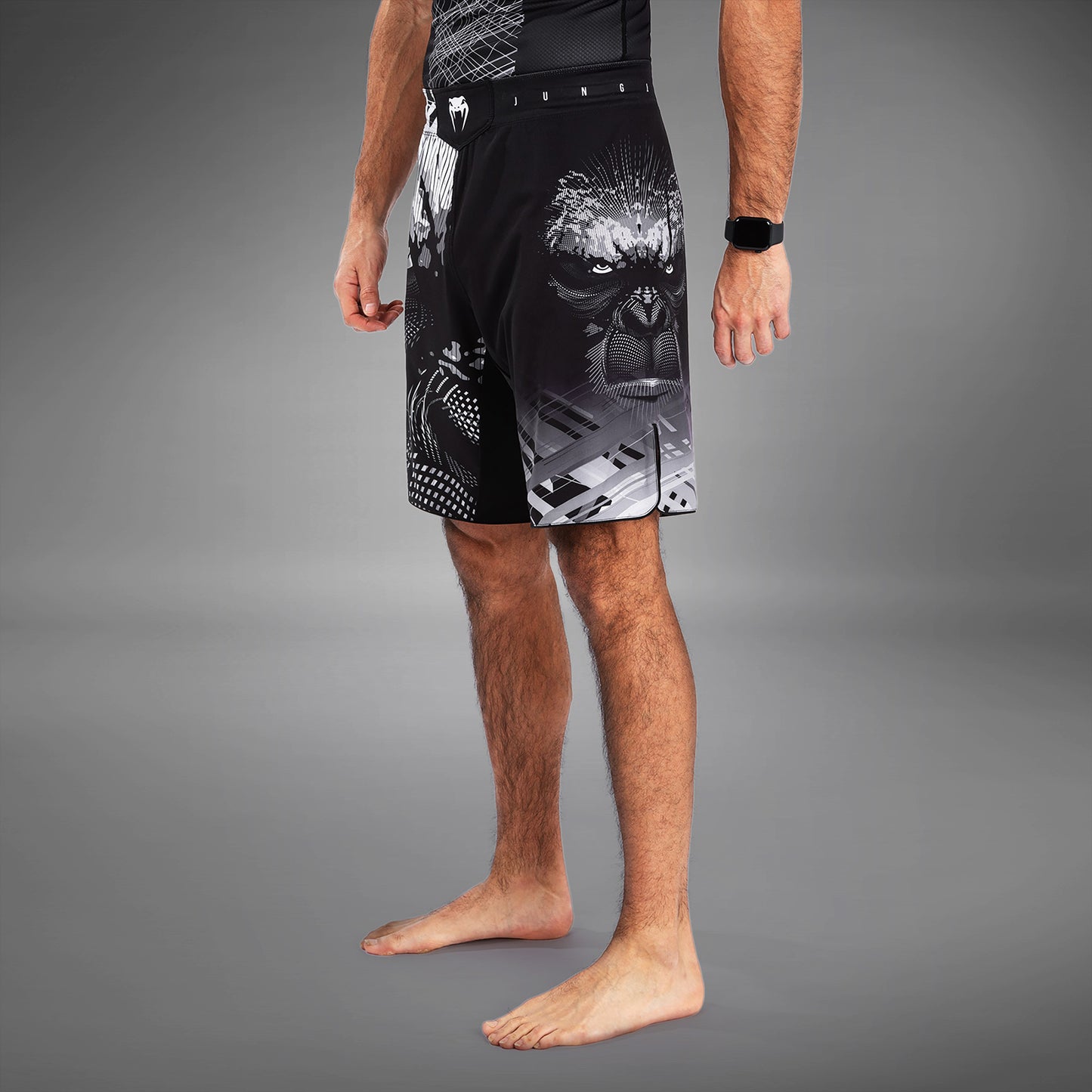 Venum Gorilla Jungle Pantaloncini da combattimento - Nero/Bianco