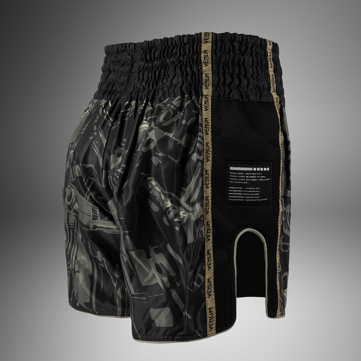 Venum Invader Pantaloni Muay Thai - Nero/Sabbia