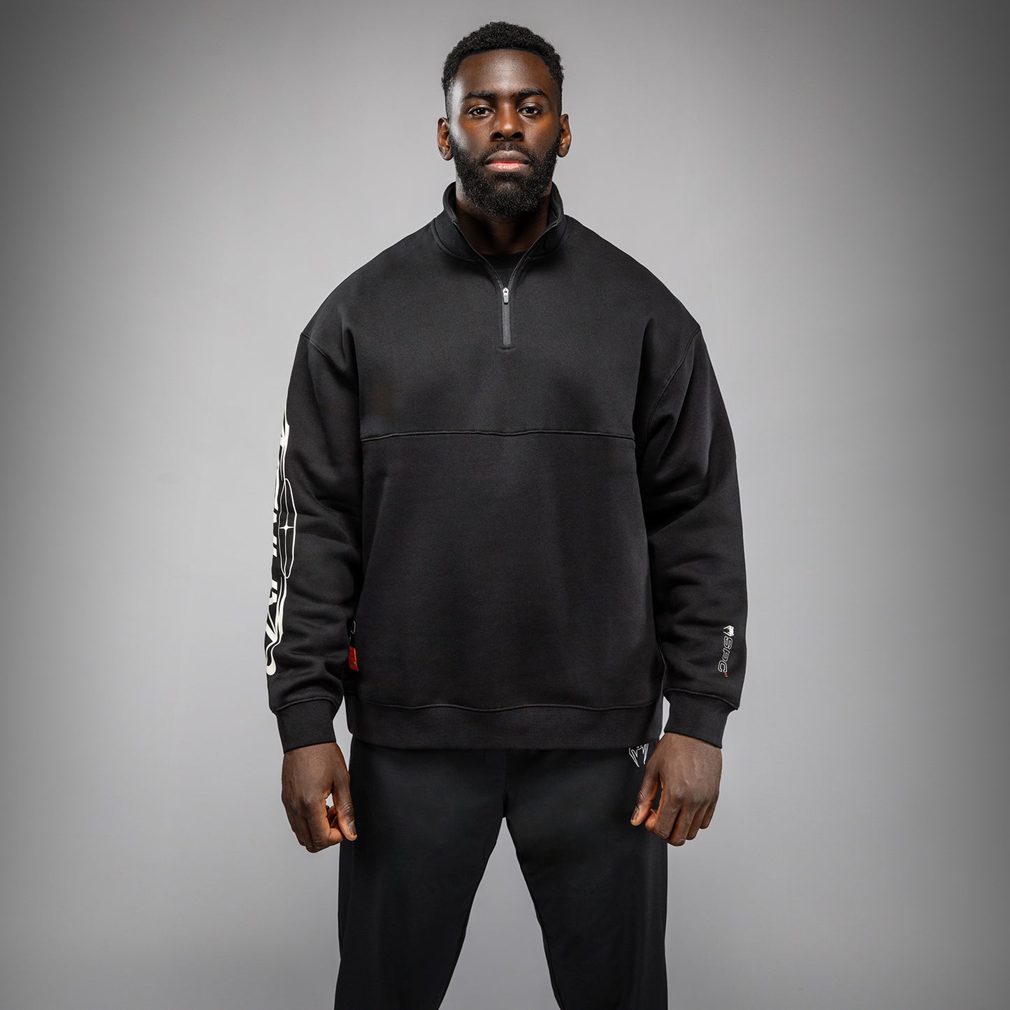 Venum Eclipse Felpa Mezza Zip – Nero/Avorio