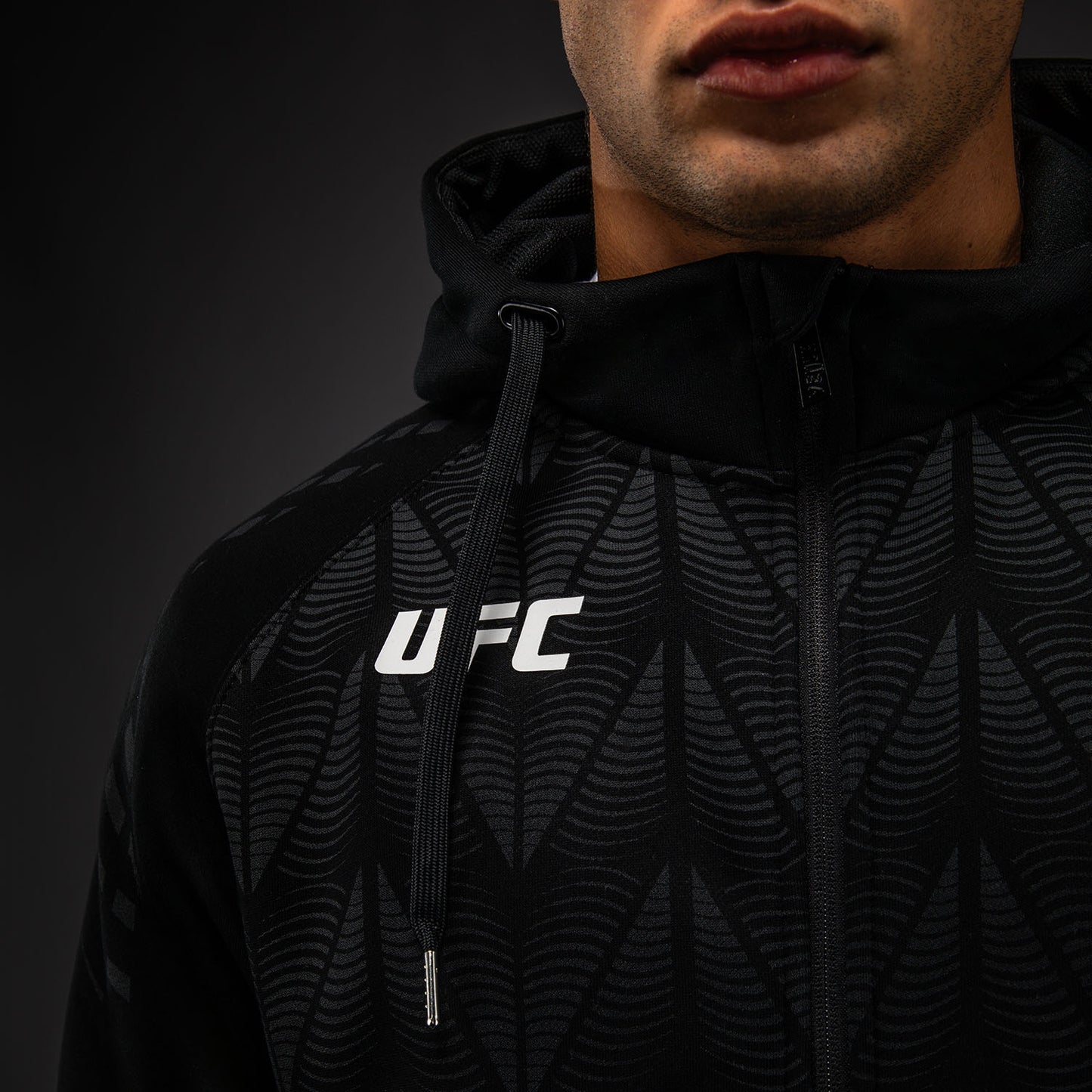 UFC Zenith by Venum Replica Felpa con zip Uomo - Nero