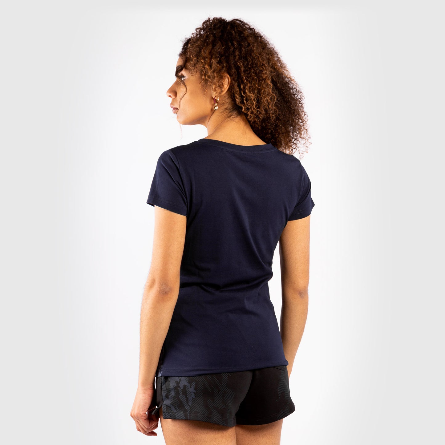 Maglia in Cotone a Maniche Corte Donna UFC Authentic Fight Week - Blu Navy