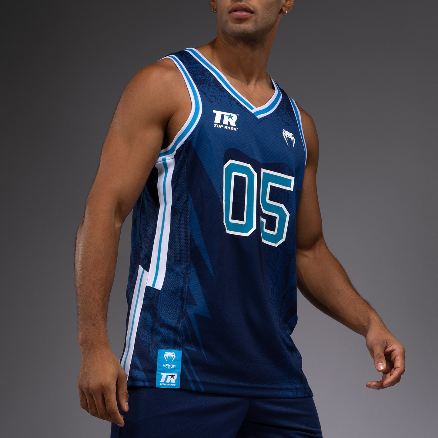 Venum x Top Rank Original Canotta da Basket - Blu Navy