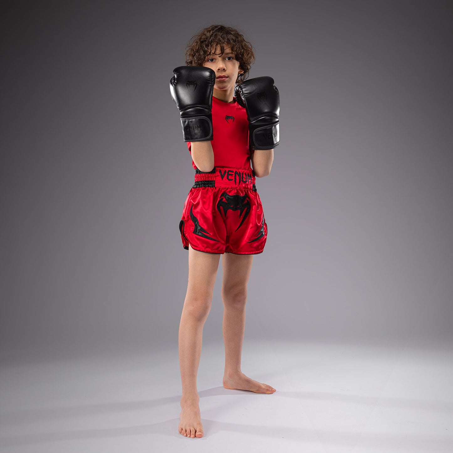 Venum Inferno Pantaloni Thai per Bambini - Rosso Ciliegia