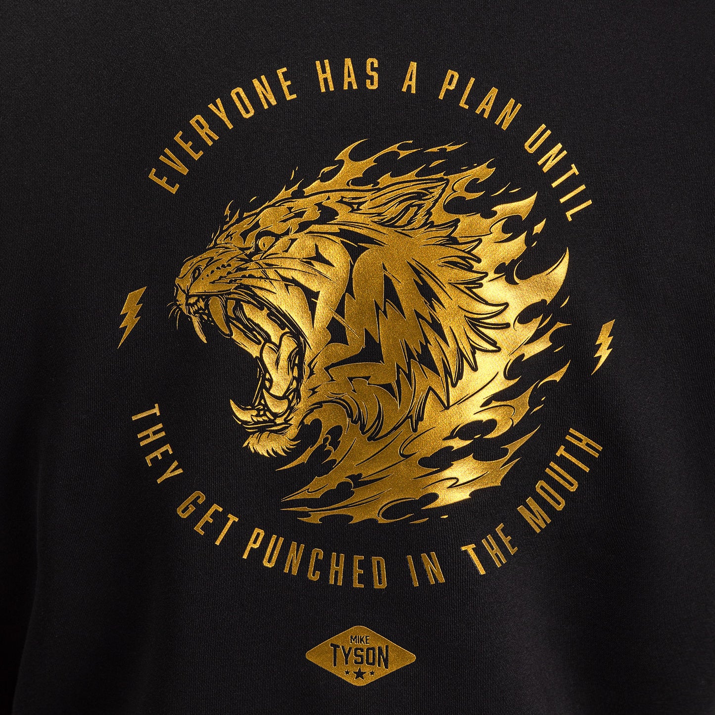 Venum x Mike Tyson Tiger Felpa con Cappuccio - Nero/Oro