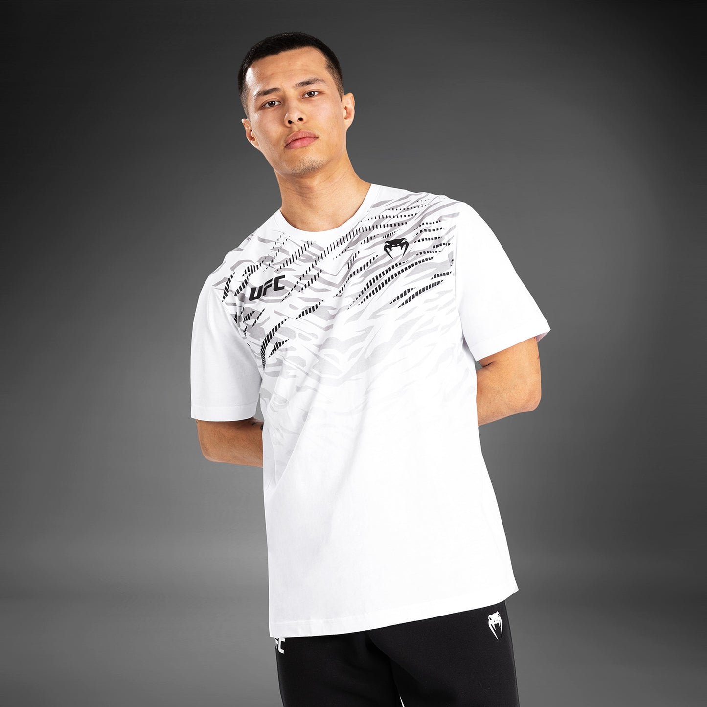 UFC Fusion by Venum Replica Maglietta a Manica Corta per Uomo - Bianco