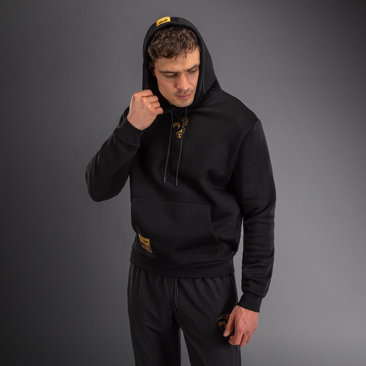 Venum x Mike Tyson Tiger Felpa con Cappuccio - Nero/Oro