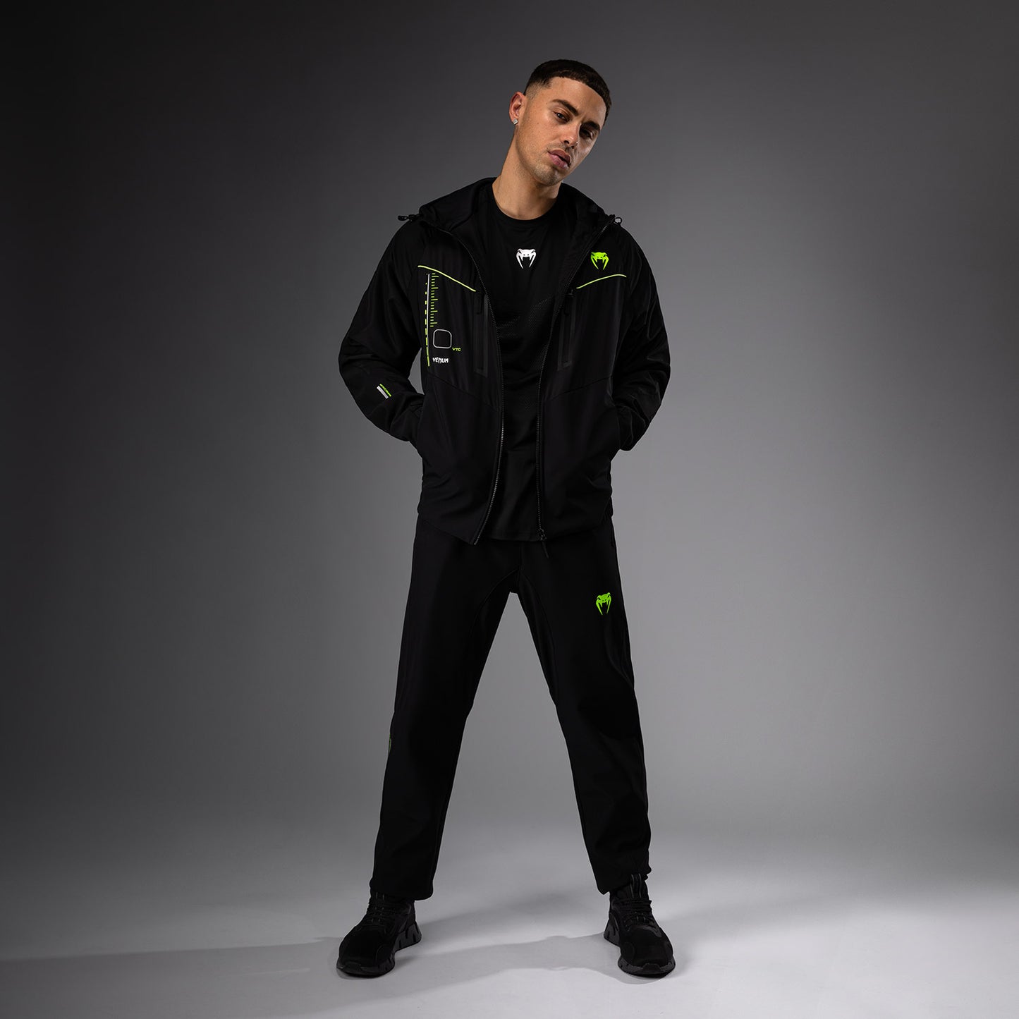 Venum Training Camp 4.0 Giacca da ginnastica - Nero/Verde chiaro
