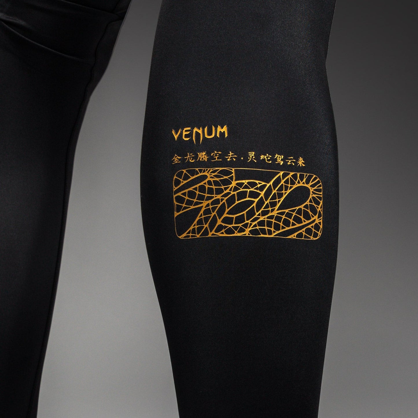 Venum Serpenti Pantaloni aderenti – Nero/Argento/Oro
