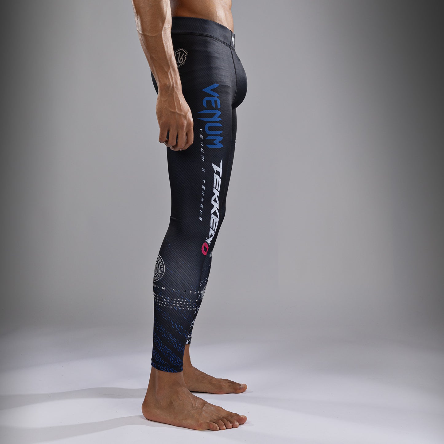 Venum x TEKKEN 8 - Paul Phoenix Pantaloni a compressione - Nero/Blu