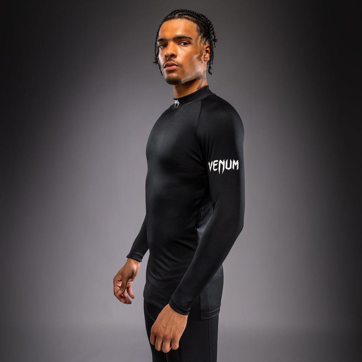 Venum MX Basics T-shirt a maniche lunghe - Nero/Bianco