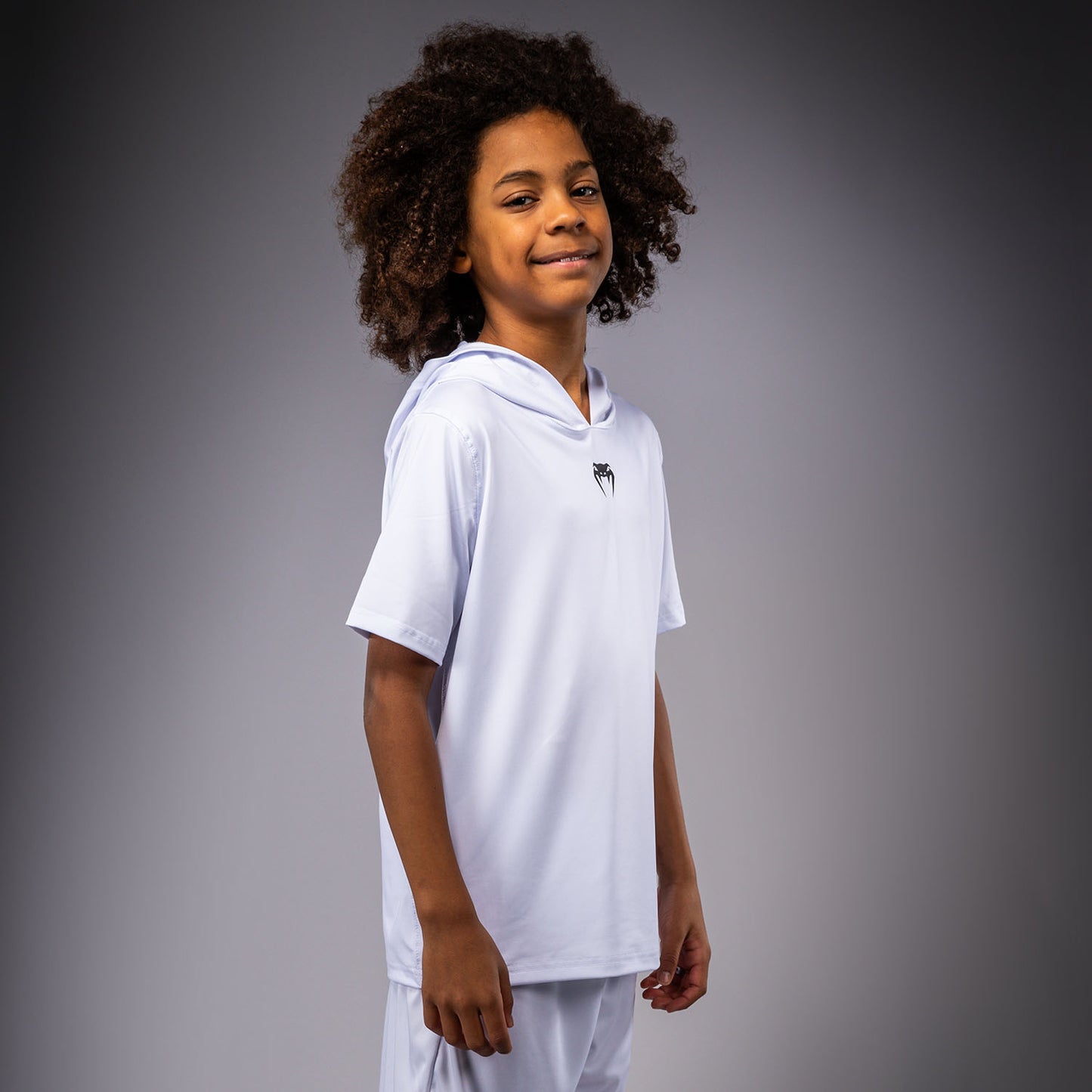 Venum Elite Felpa Dry-Tech a Maniche Corte per Bambini - Bianco