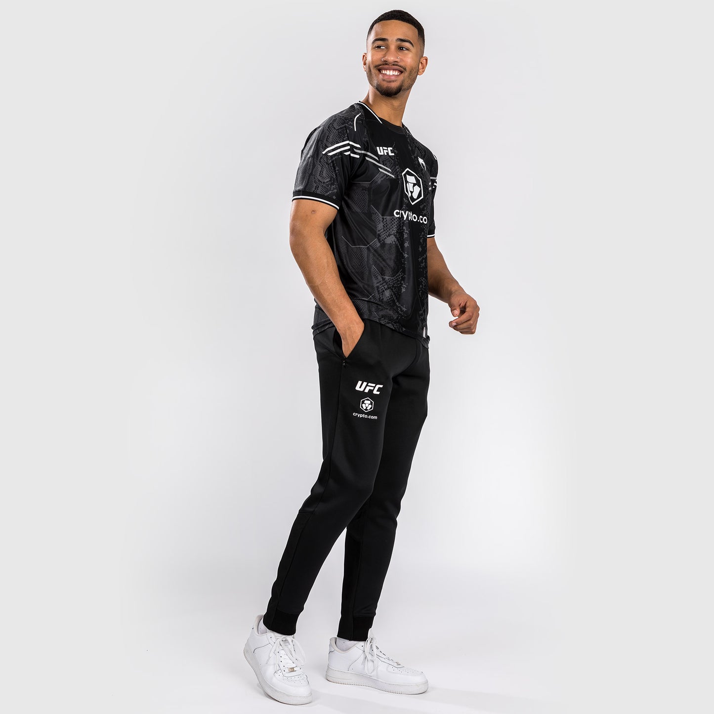 UFC Adrenaline by Venum Authentic Fight Night Pantaloni Walkout da Uomo - Nero
