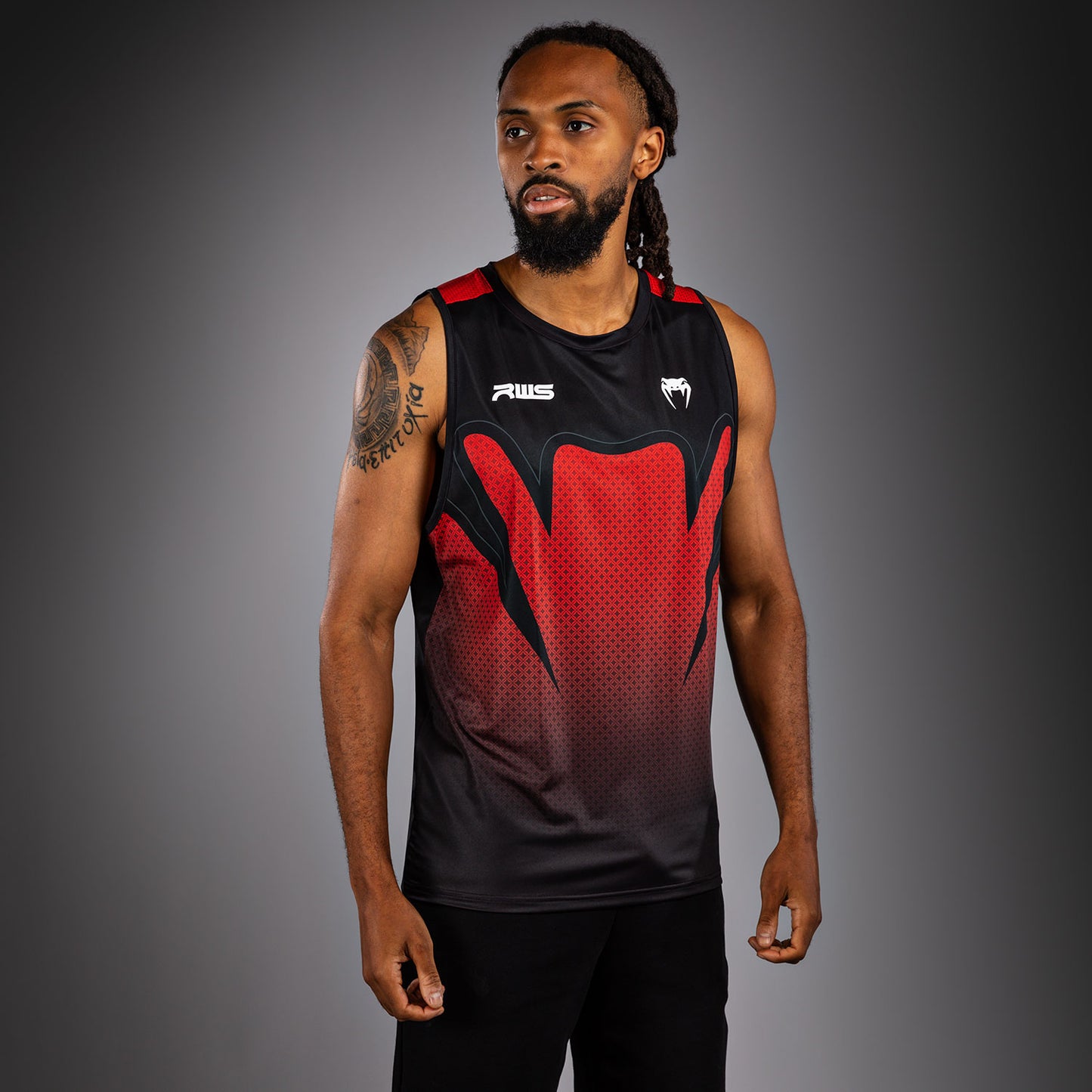 Venum x RWS 2.0 Canotta Dry-Tech da uomo – Nero/Rosso