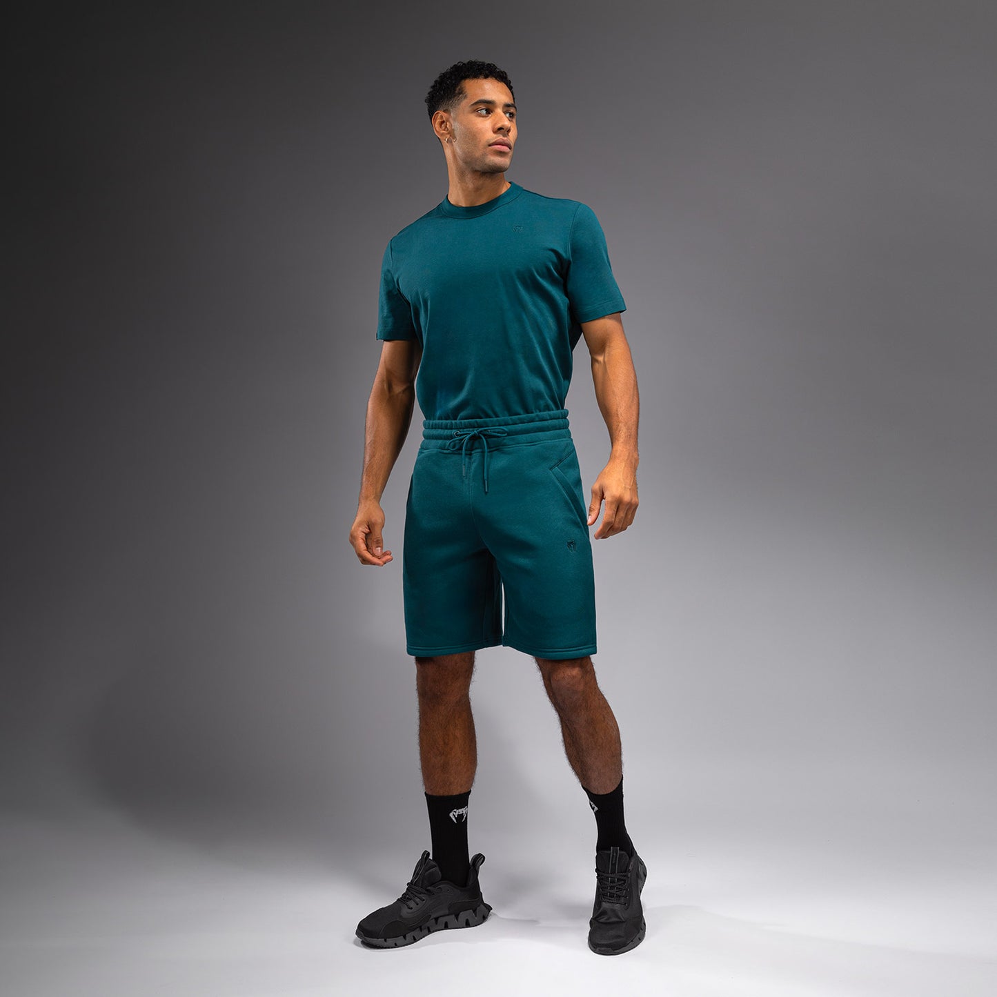 Venum Silent Power Pantaloni Corti in Cotone - Paon Green