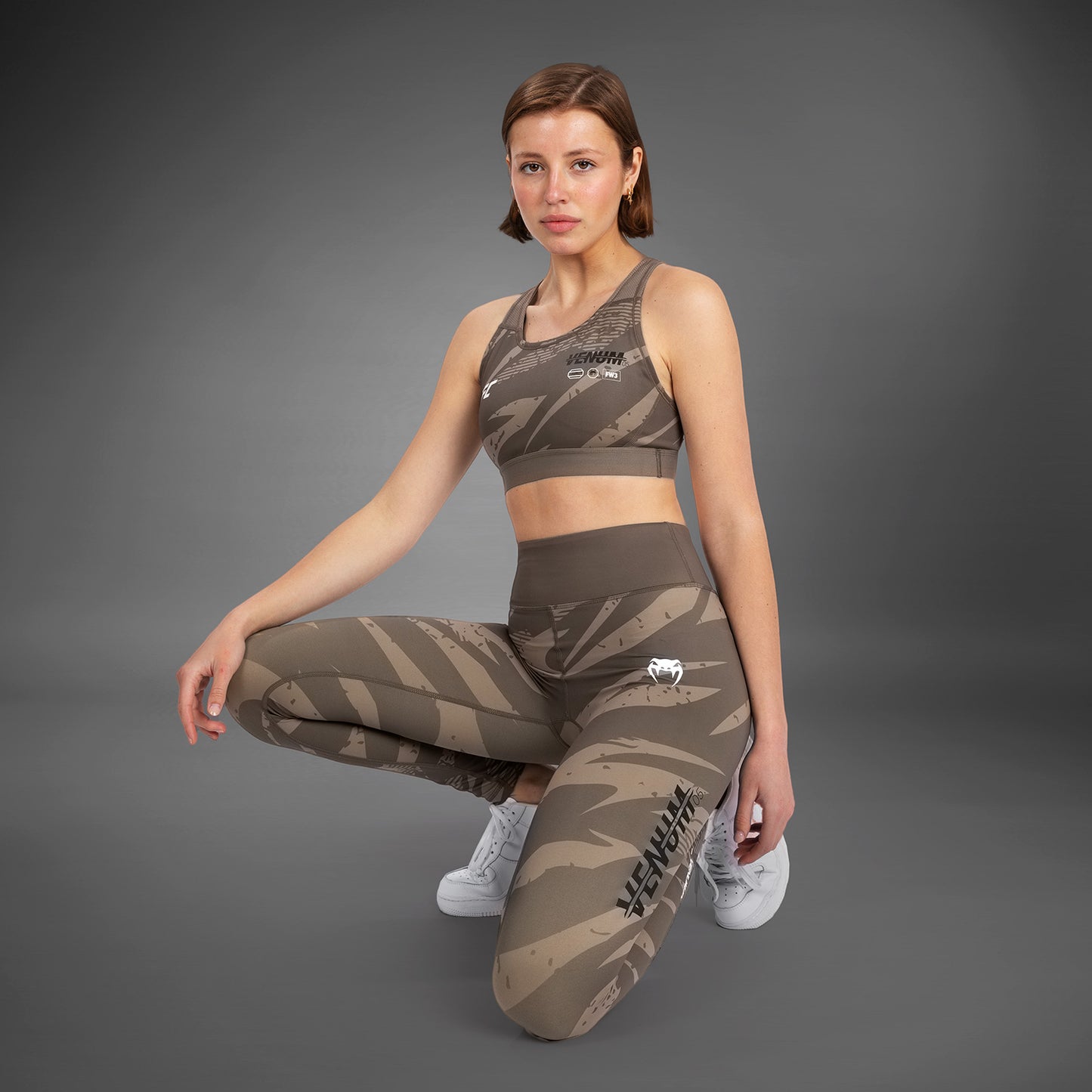 UFC Adrenaline by Venum Fight Week performance Leggings  - Desert Camo