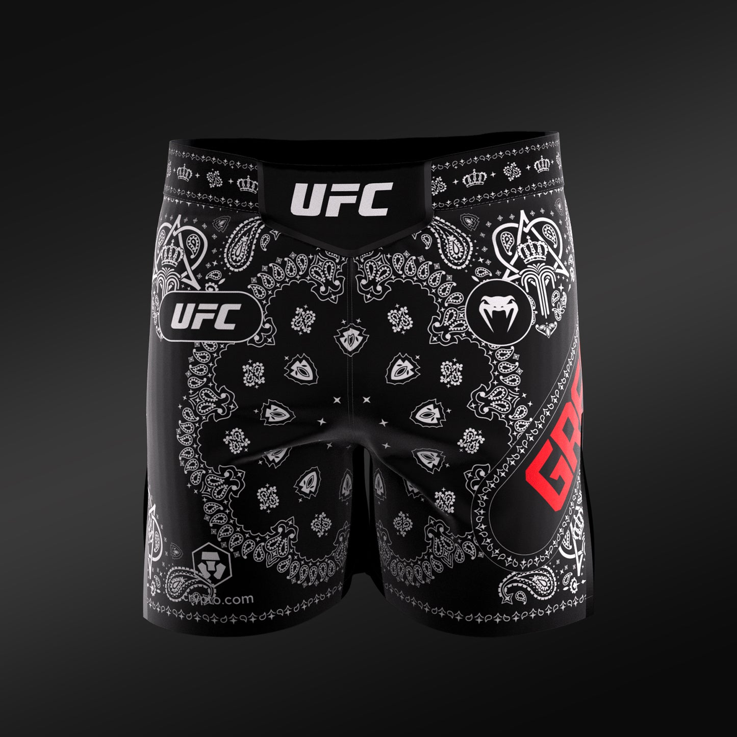 UFC Adrenaline Unrivaled by Venum Pantaloncini da Vale Tudo da uomo King Green - Nero