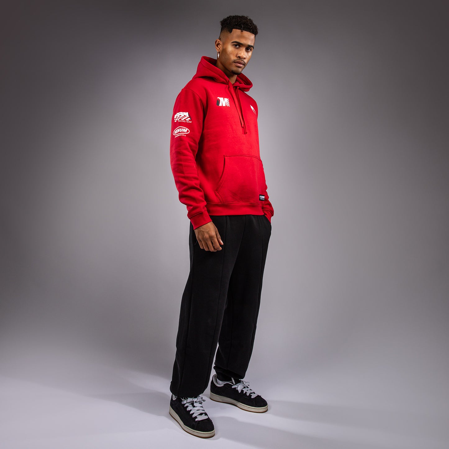 Venum Motorsport Felpa con Cappuccio - Rosso Racer