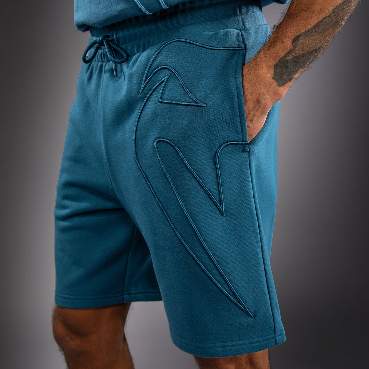 Venum Giant 3D Pantaloncini in Cotone - Blu Oceano