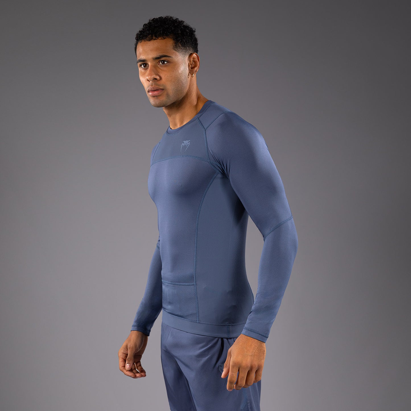 Venum G-Fit Air Rashguard Maniche Lunghe - Blu Nebbioso