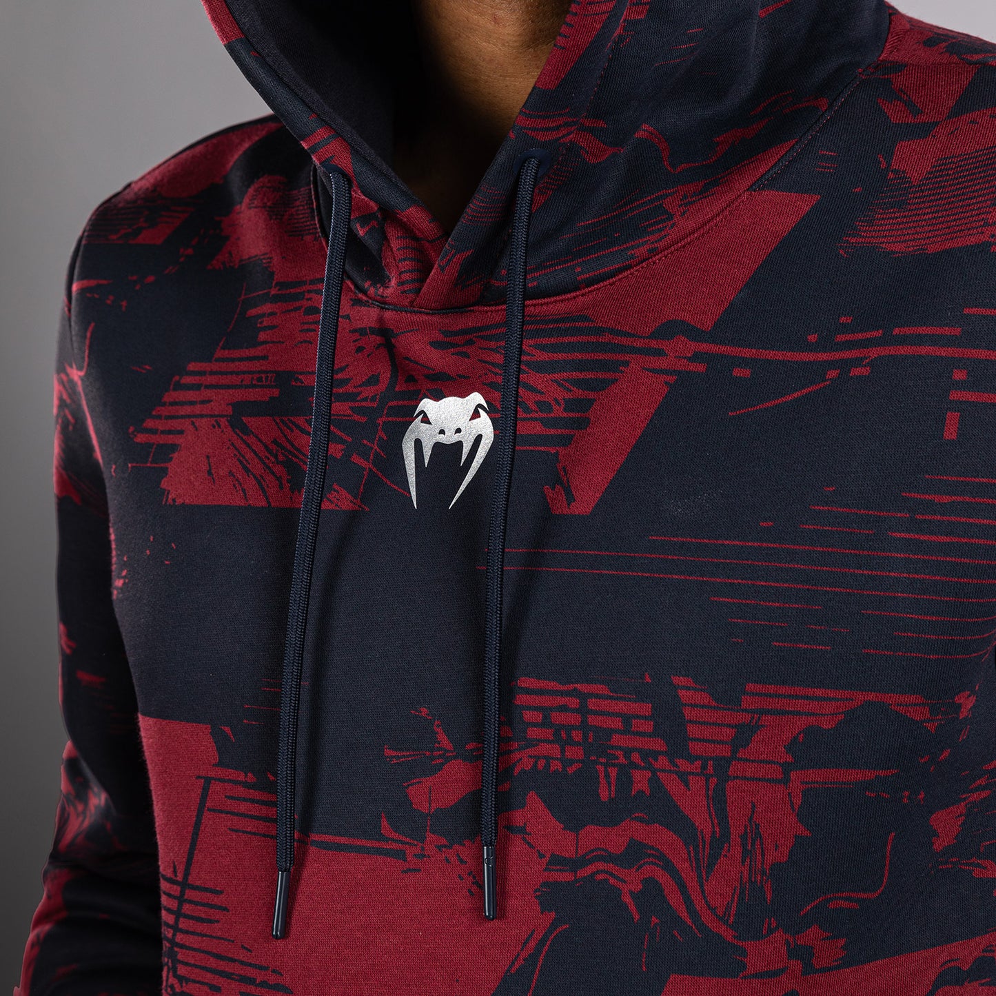 UFC Zenith by Venum Authentic Fight Week Felpa Uomo - Blu navy/Bordeaux/Argento