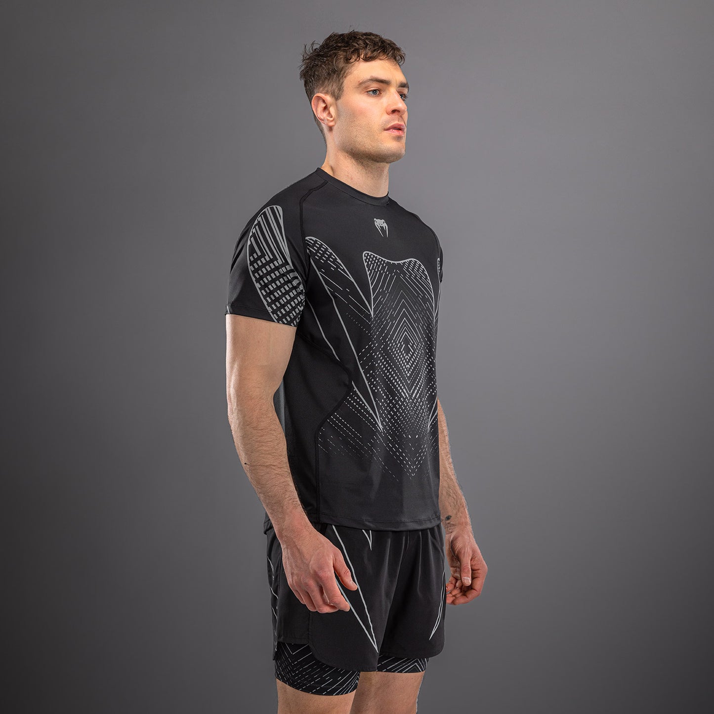 Venum Midnight Fury Maglietta Dry Tech – Nero/Grigio/Argento