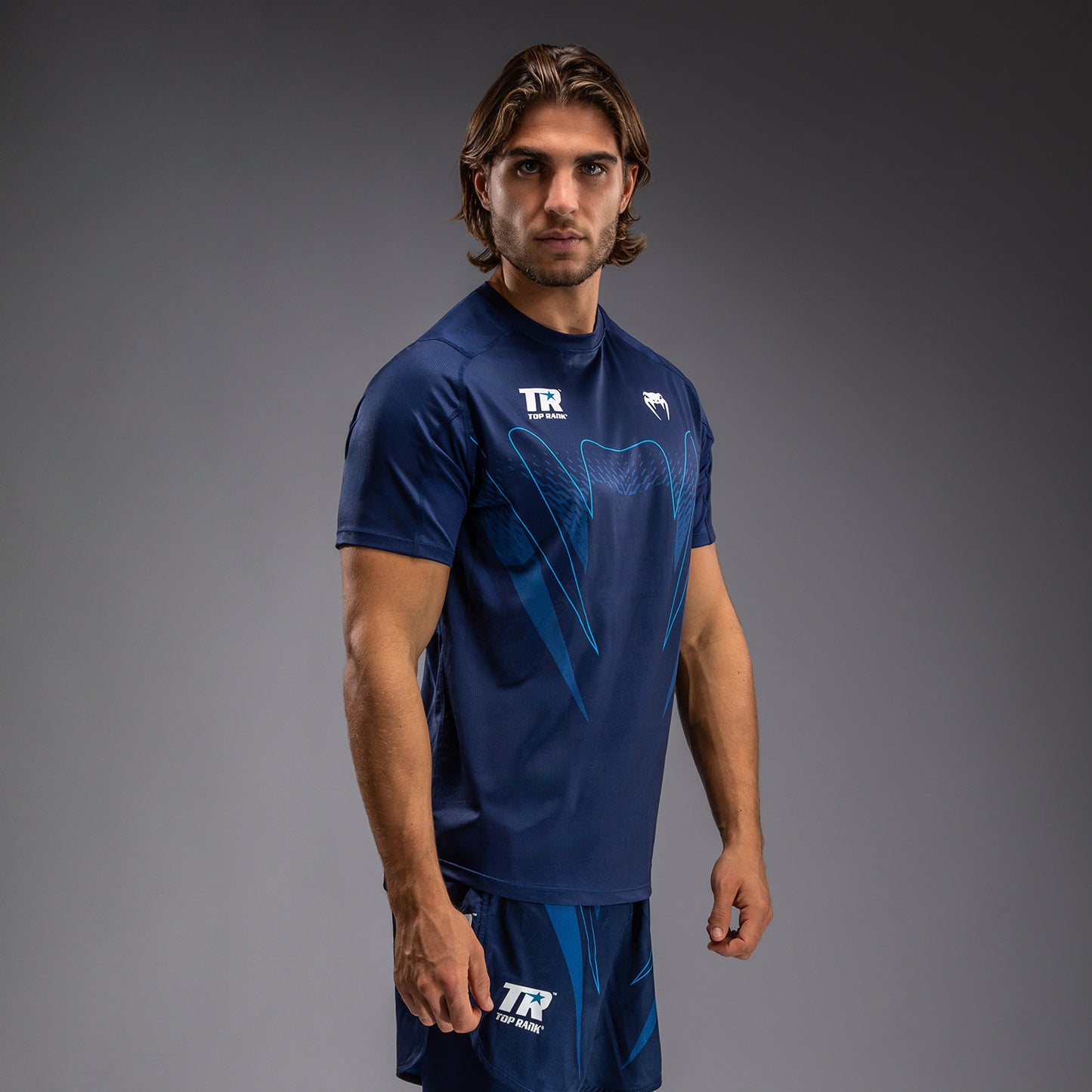 Venum x Top Rank Original Maglietta Dry tech da Uomo - Blu Navy