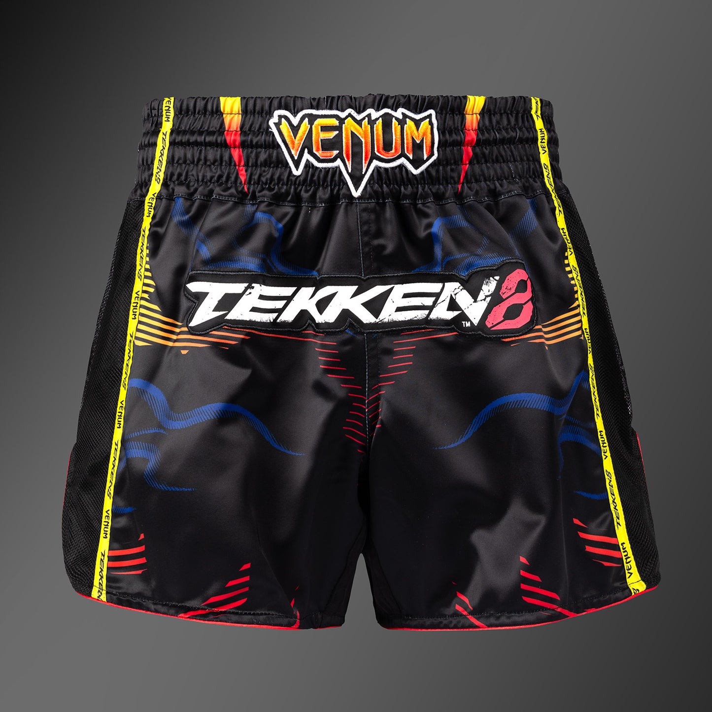 Venum x TEKKEN 8 Pantaloncini Muay Thaï - Yoshimitsu - Nero/Arancione