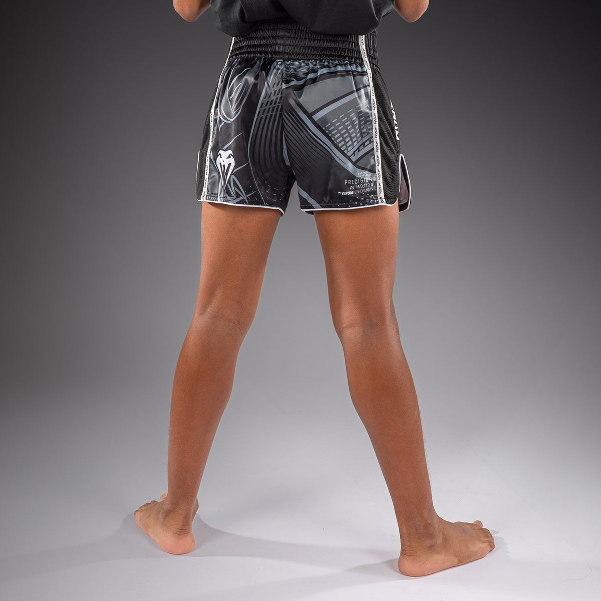 Venum Crimson Viper 2.0 Pantaloncini da Muay Thai per bambini - Nero/Grigio