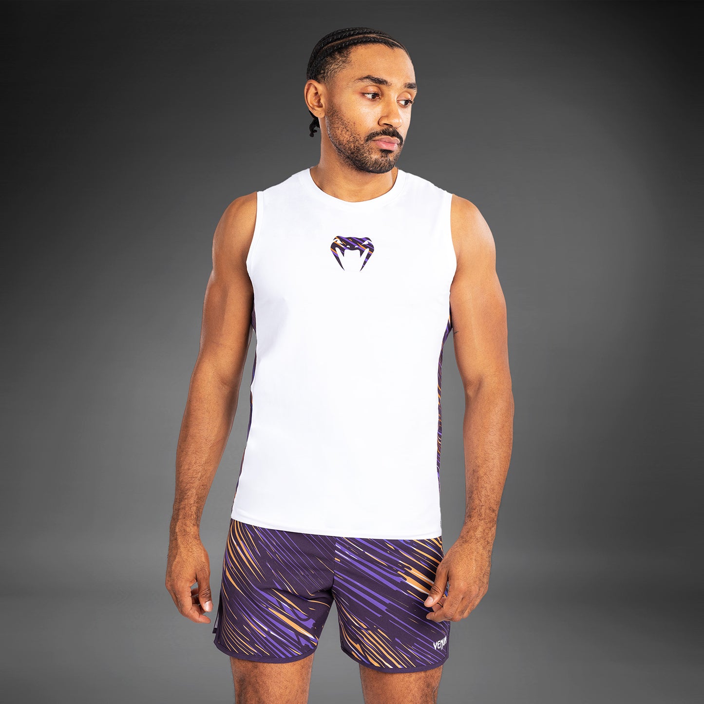 Venum Rapid Canotta da uomo - Bianco/viola scuro