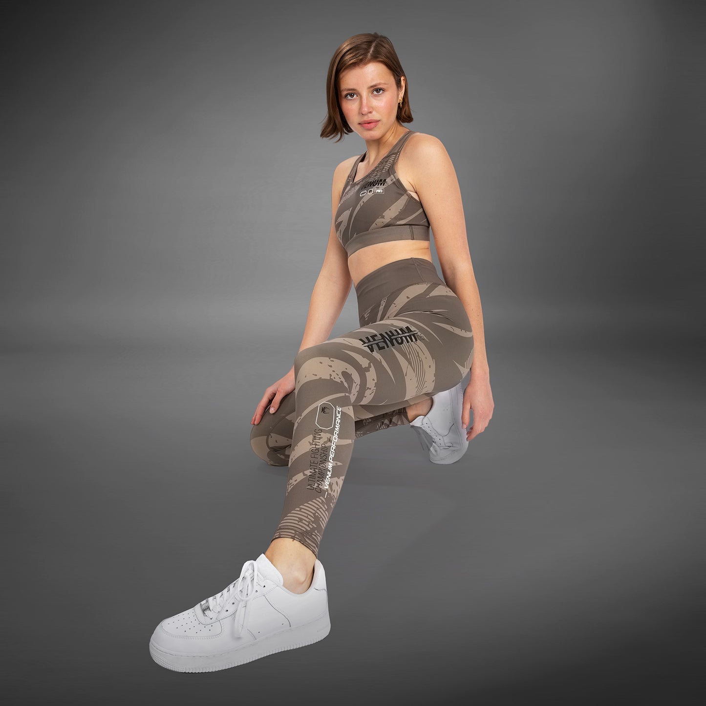 UFC Adrenaline by Venum Fight Week performance Leggings  - Desert Camo