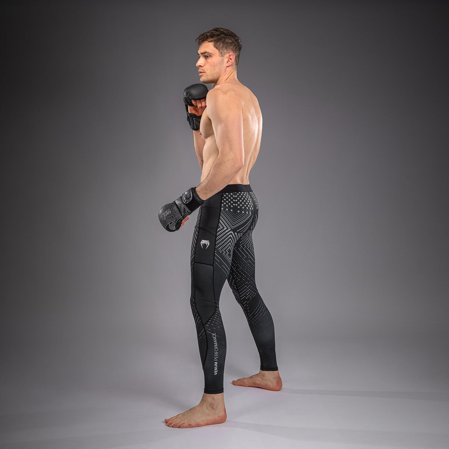 Venum Midnight Fury Spats – Nero/Grigio/Argento