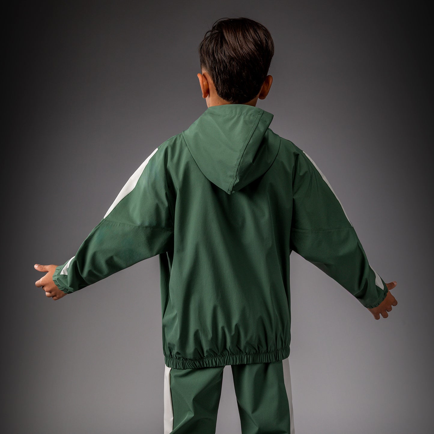 Venum Vectra Giacche da Track per Bambini – Verde Foresta/ Bianco Sporco