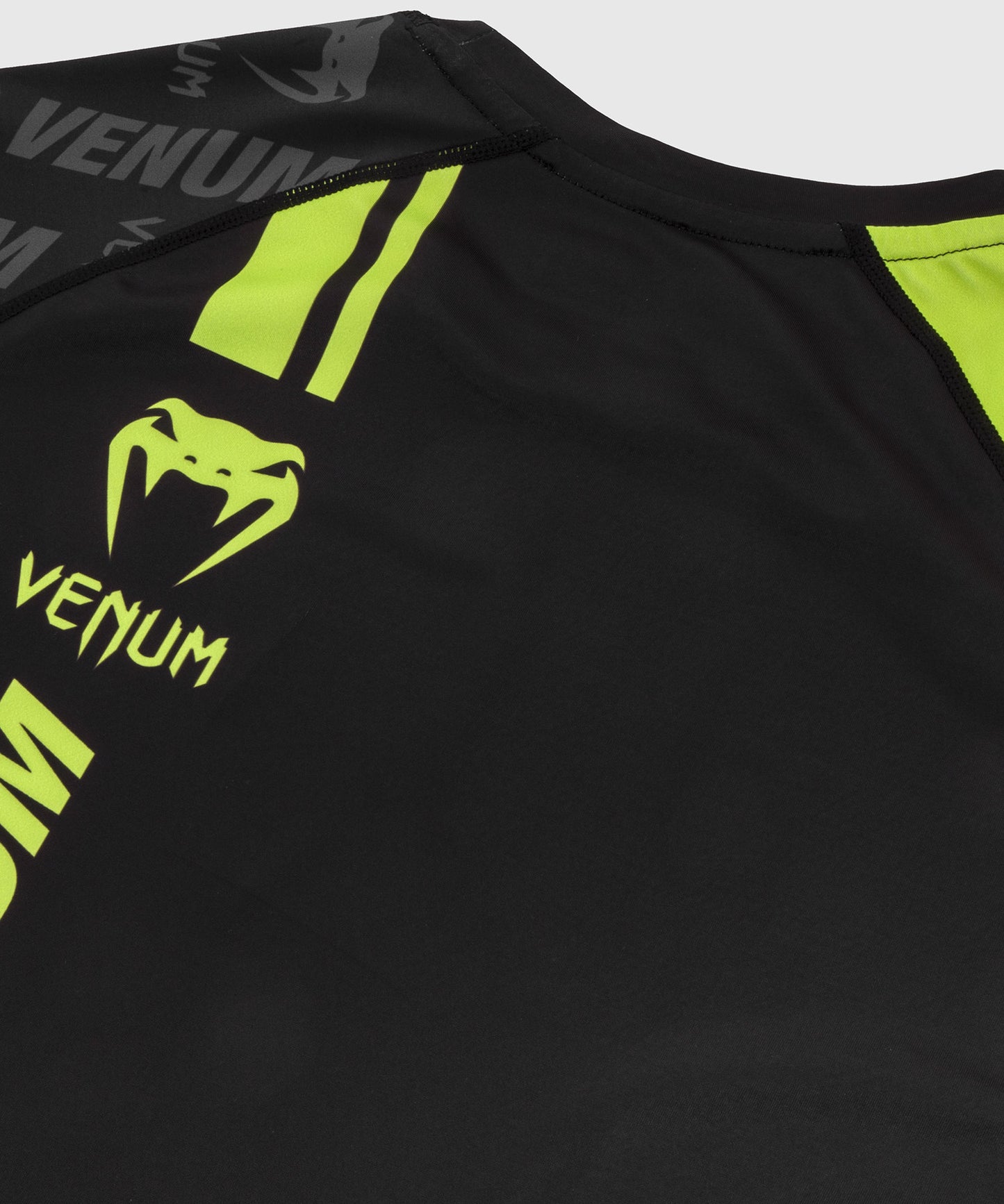 Rashguard Venum Logos - Maniche corte - Nero/Giallo neo