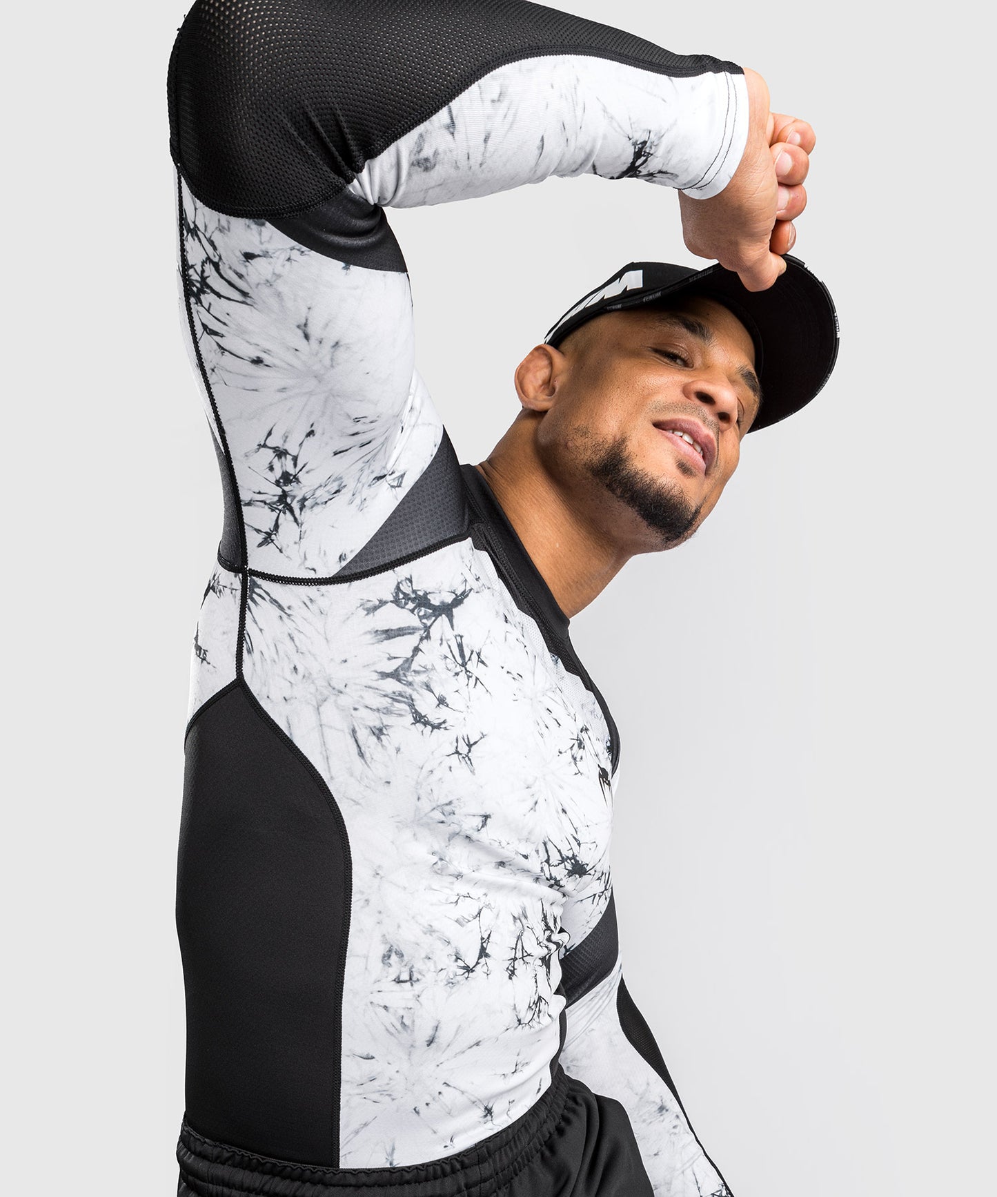 T-shirt a compressione Venum G-Fit Marble - Maniche lunghe - Marmo