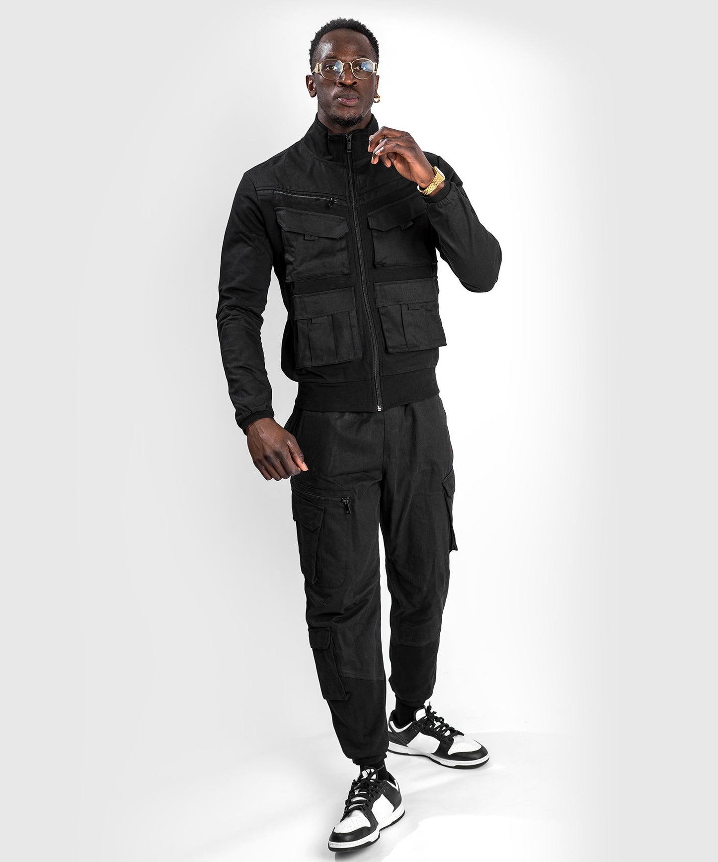 Giacca Con Zip Venum Cargo - Nero