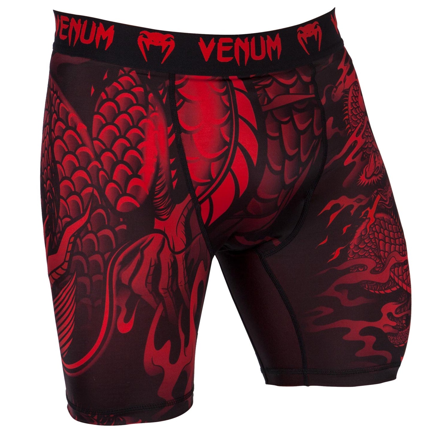 Pantaloncini a compressione Venum Dragon's Flight - Nero/Rosso