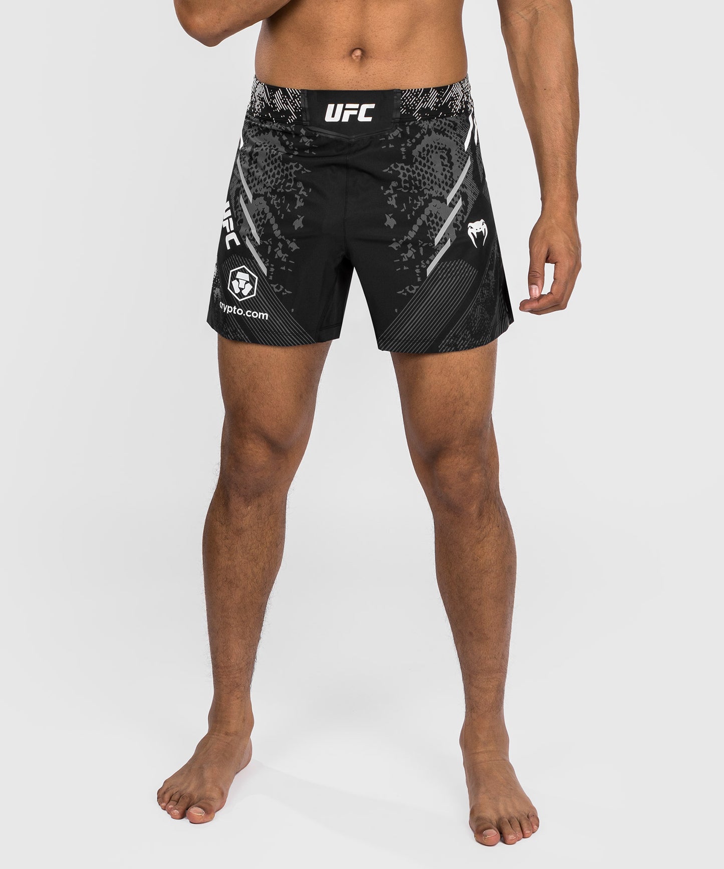 UFC Adrenaline by Venum Authentic Fight Night Pantaloncini da Combattimento da Uomo - Vestibilità Corta - Nero