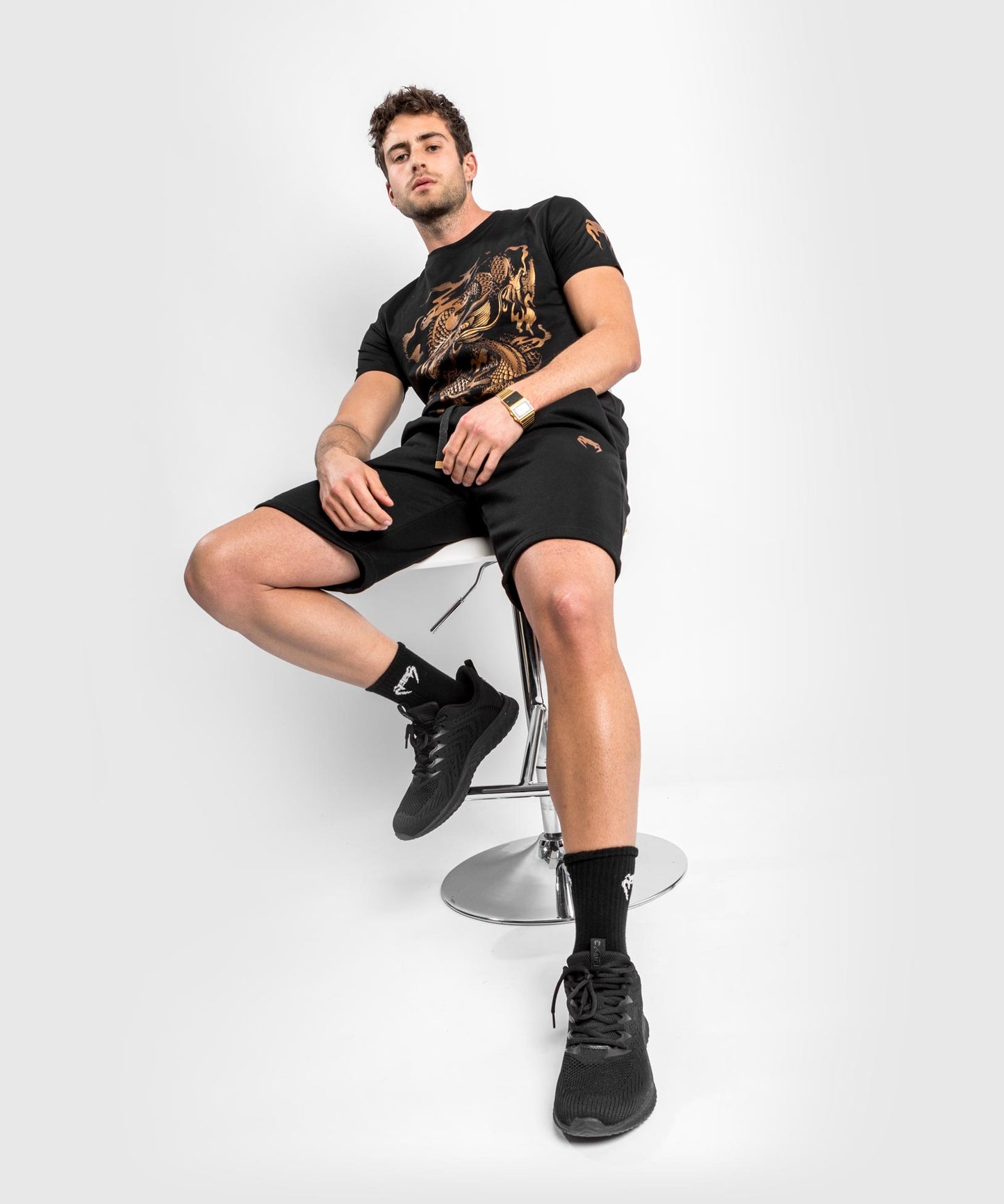 Maglietta Venum Dragon's Flight - Nero/Bronzo