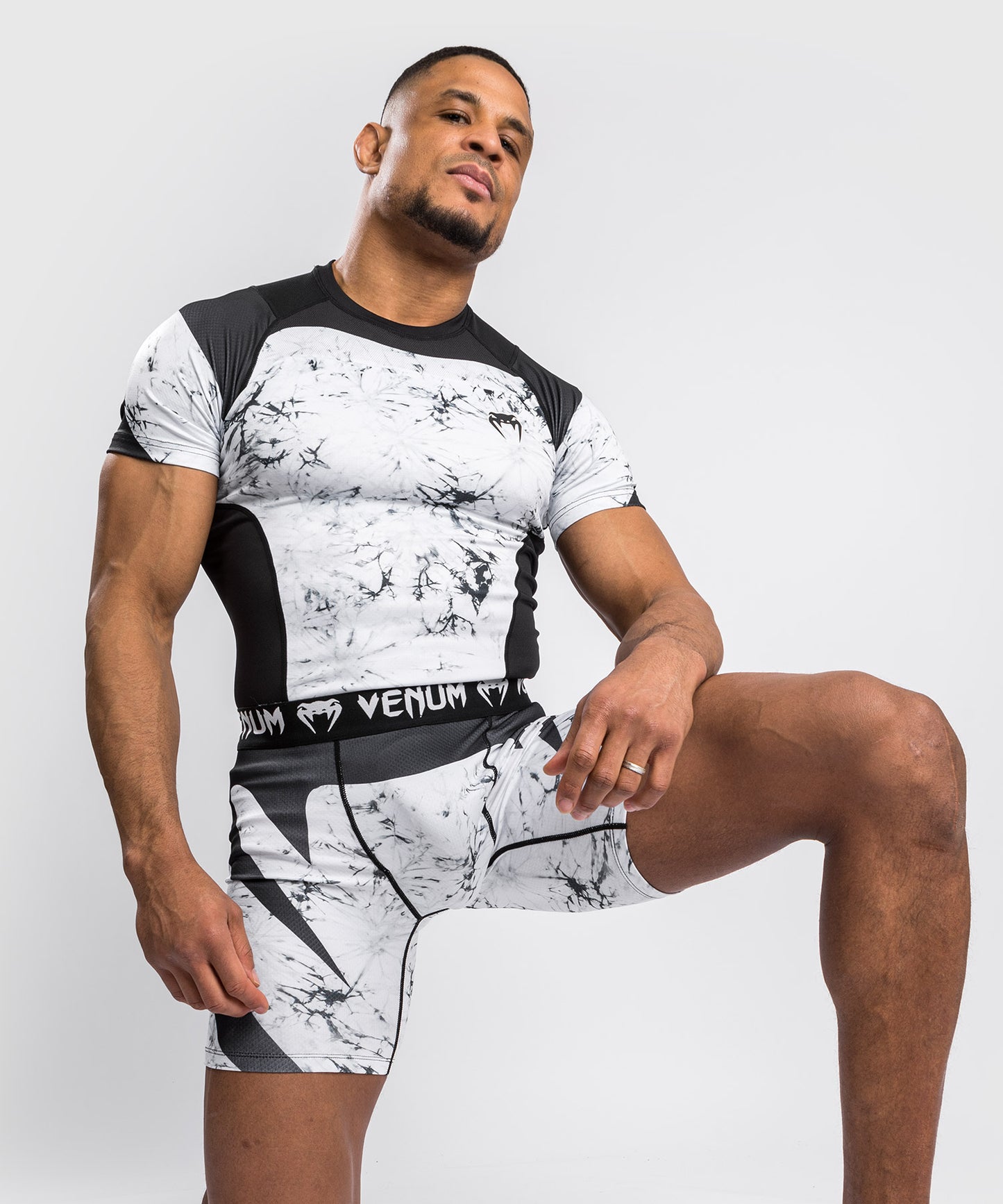T-shirt a compressione Venum G-Fit Marble - Maniche corte - Marmo