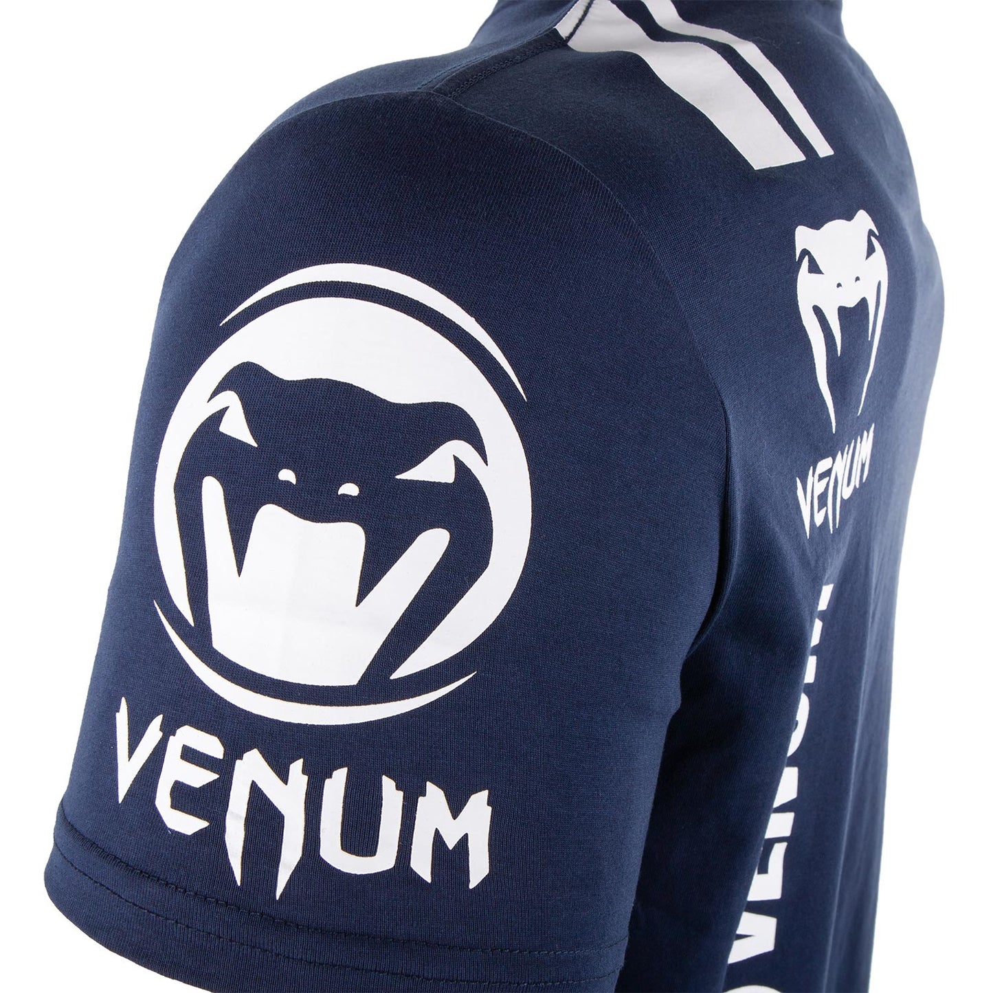 T-shirt Venum Logo - Blu navy/Bianco