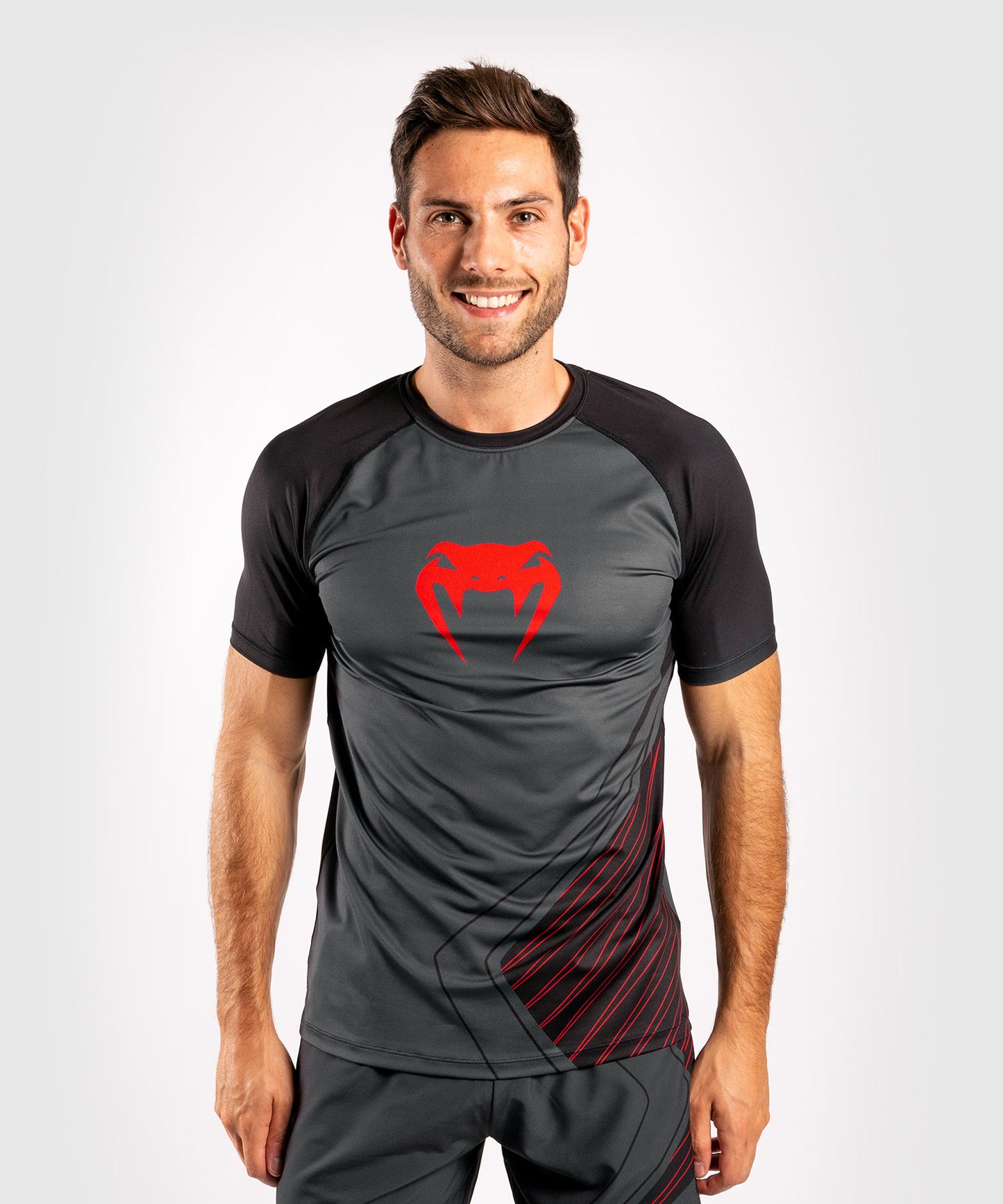 T-shirt Venum Contender 5.0 Dry-Tech - Nero/Rosso