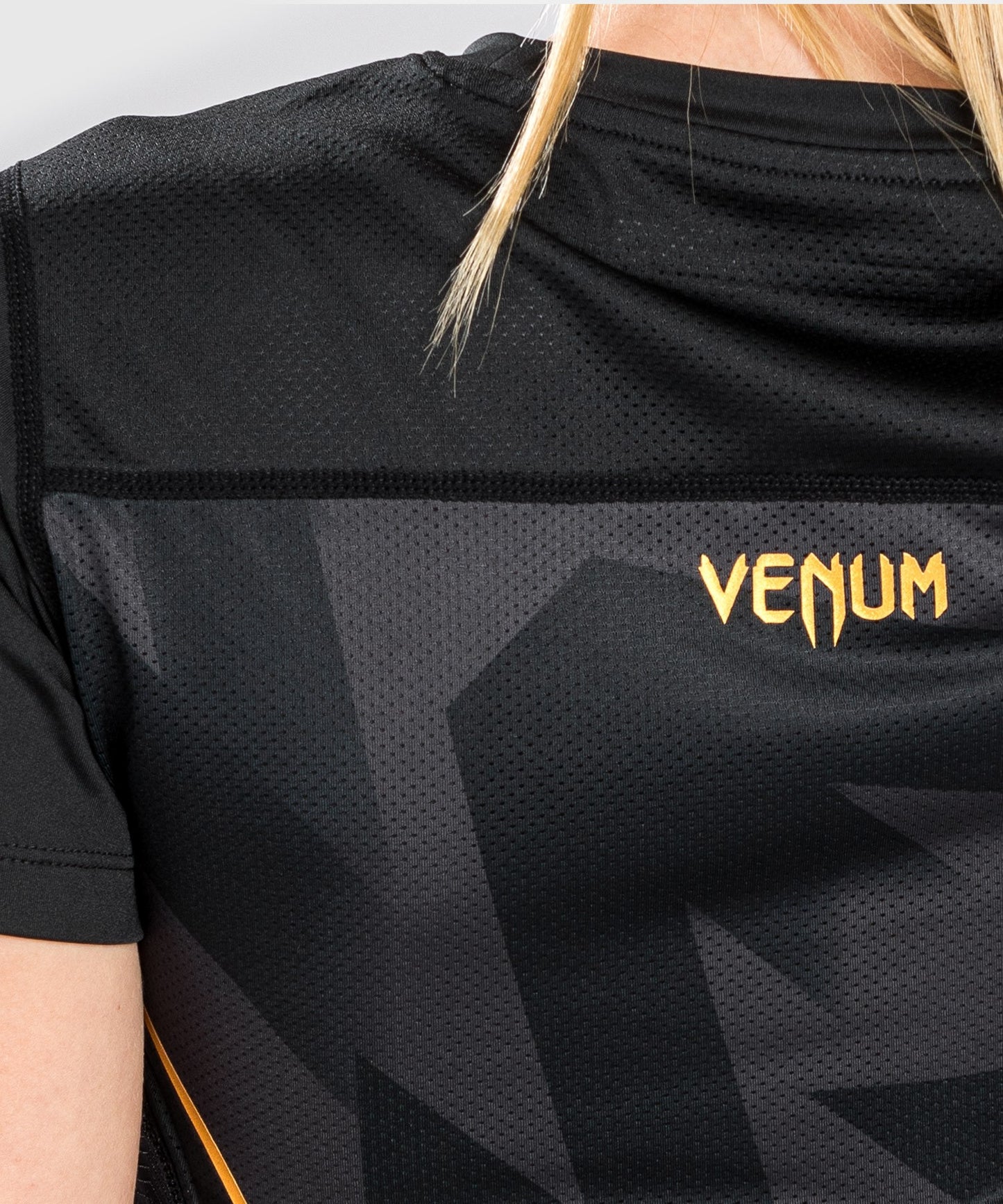 Maglietta Venum Razor Dry Tech - Per Donna - Nero/Oro