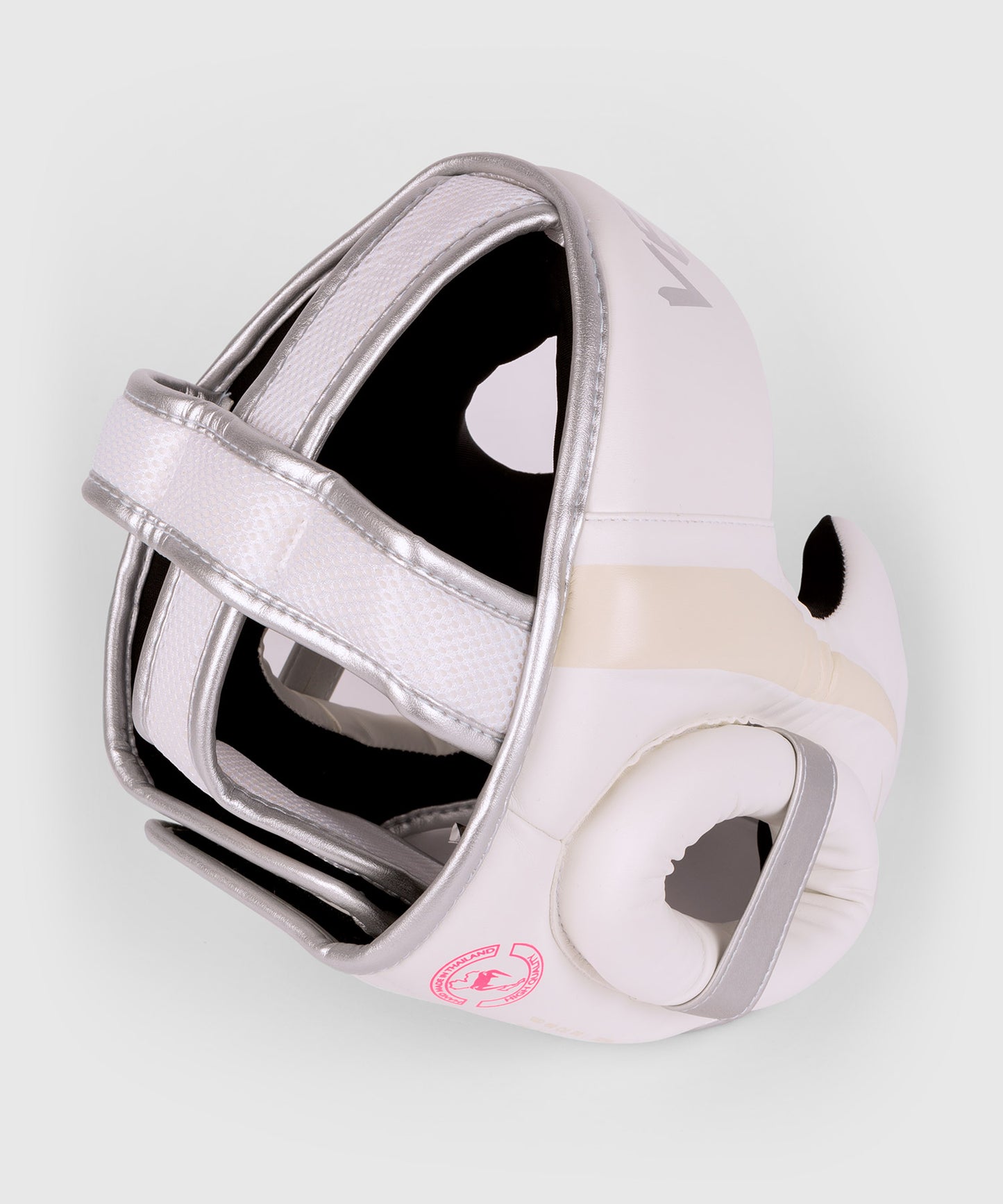Casco Venum Elite - Bianco/Argento-Rosa