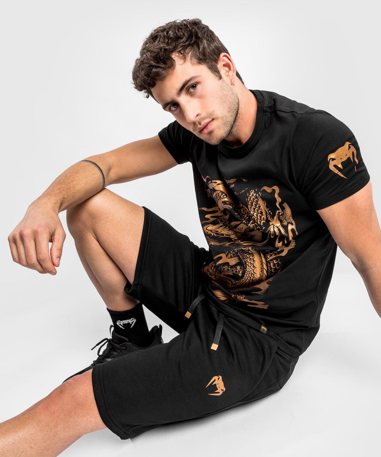 Maglietta Venum Dragon's Flight - Nero/Bronzo