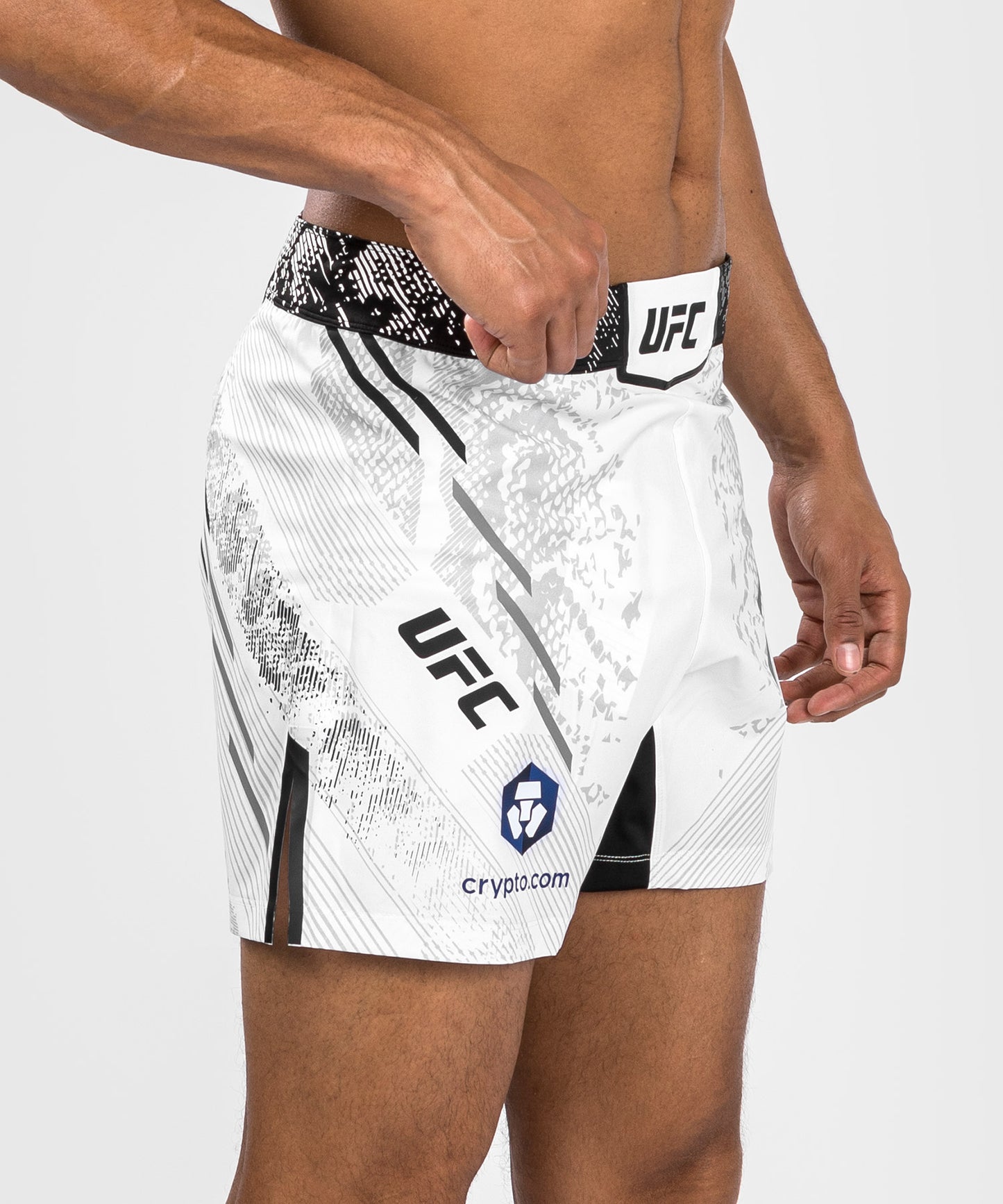 UFC Adrenaline by Venum Authentic Fight Night Pantaloncini da combattimento da Uomo - Vestibilità Corta - Bianco