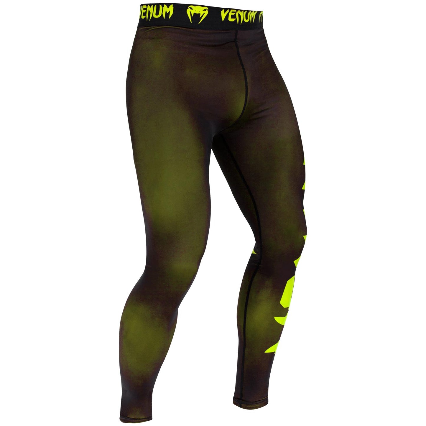 Pantaloni a compressione Venum Giant - Nero/Giallo neo
