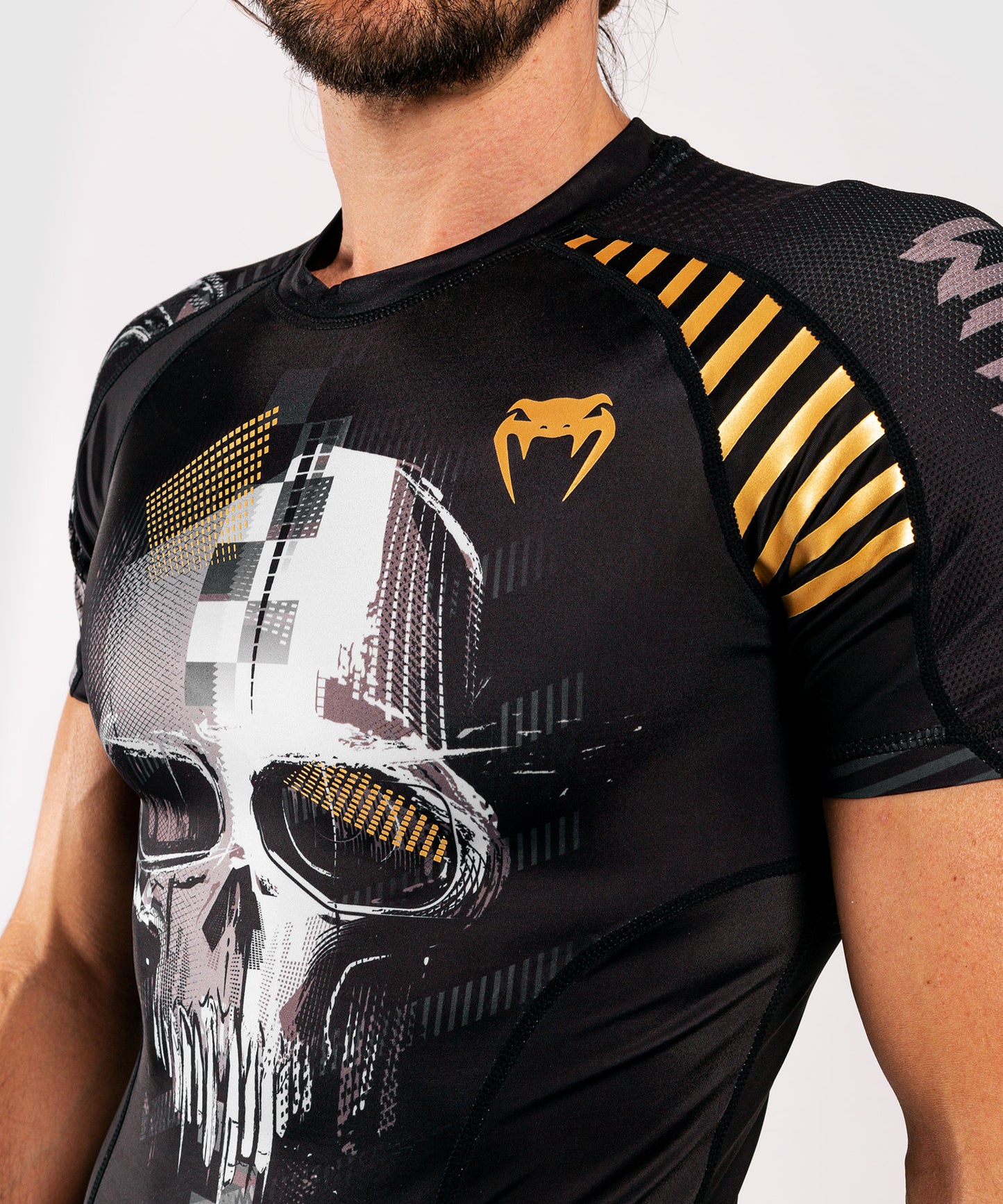 Rashguard Venum Skull - maniche corte - Nero
