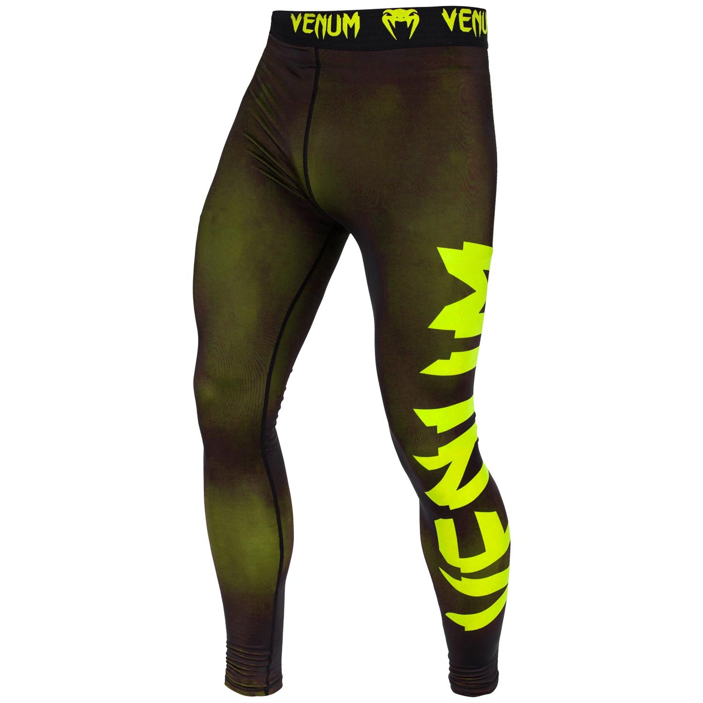 Pantaloni a compressione Venum Giant - Nero/Giallo neo