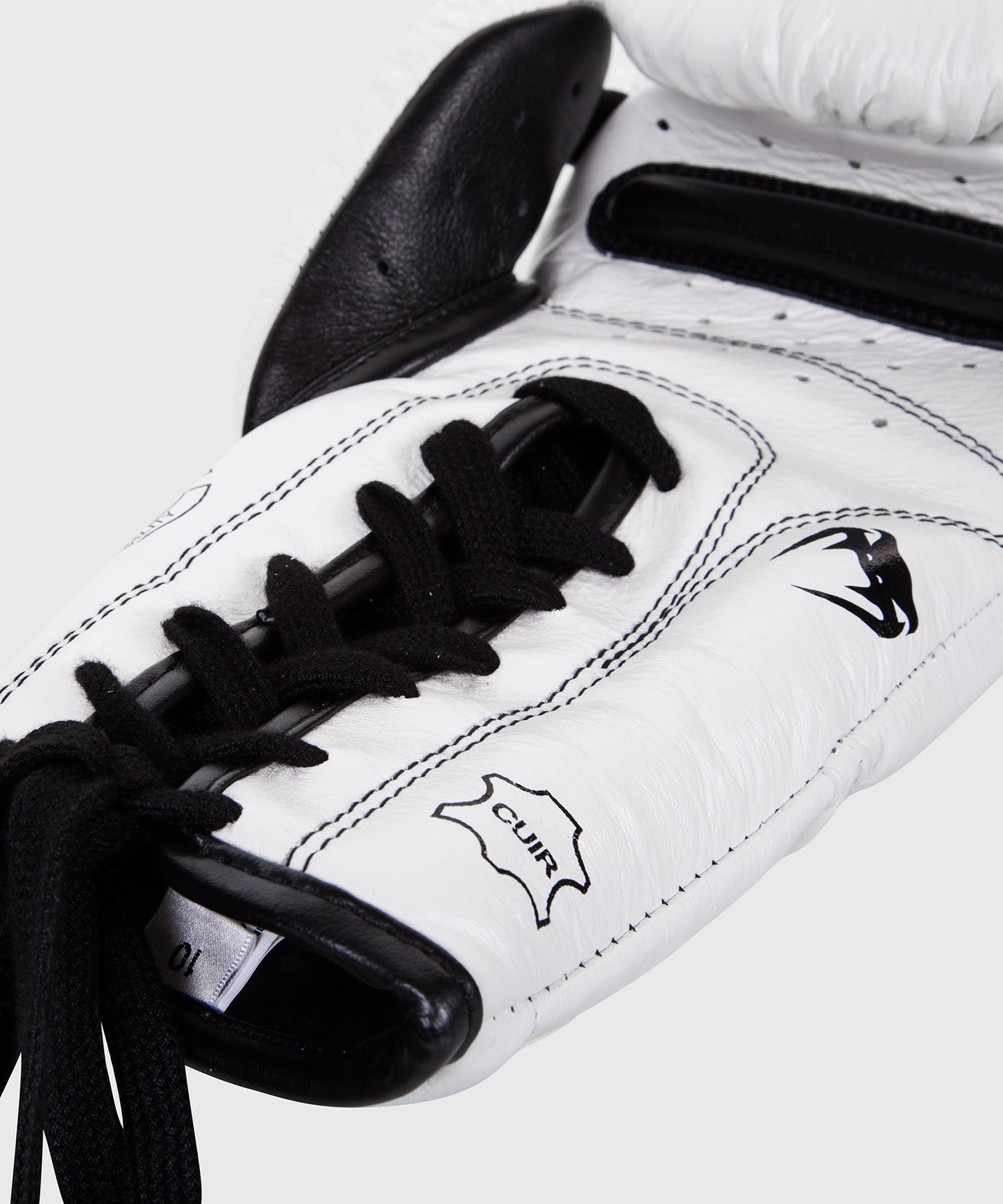 Guantoni da boxe Giant 3.0 Venum - Pelle nappa - con lacci - Bianco